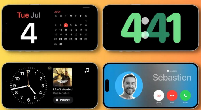 望谟苹果手机维修分享iOS17横屏充电待机显示有什么好处 