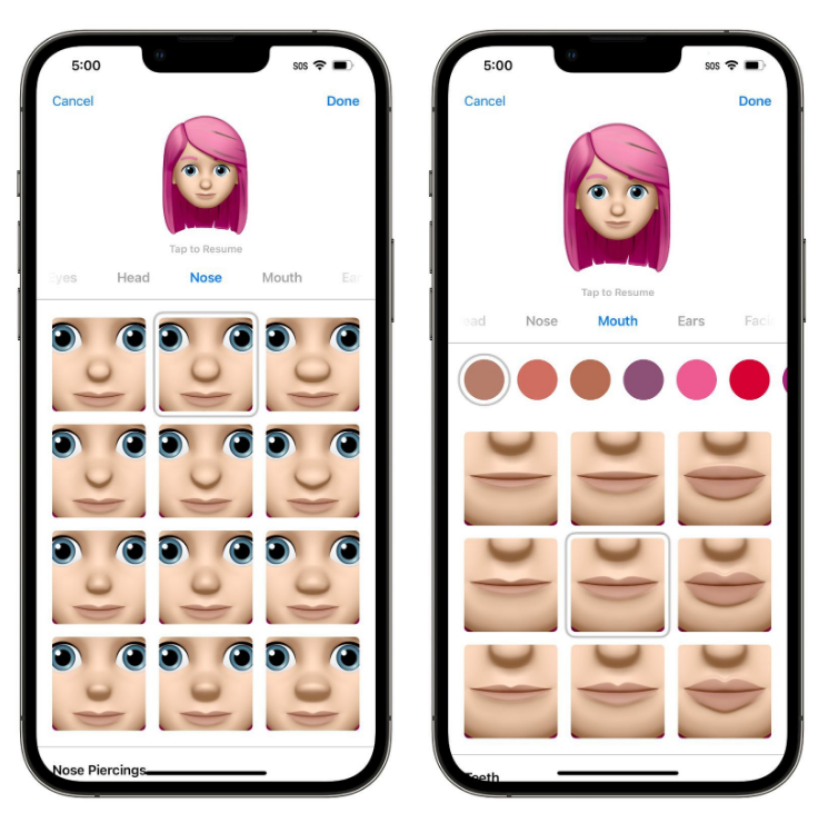 望谟苹果手机维修分享​iOS 16中的拟我表情有了哪些变化和升级 